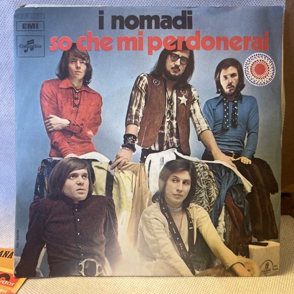 I Nomadi - Beautiful Day / So Che Mi Perdonerai 45 7" IMPORT 1971 NM+ PIC SLEEVE - Picture 1 of 6